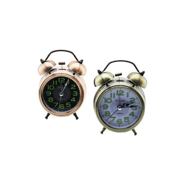 KÜÇÜK MASA ÇALAR SAAT PİLLİ FOSFORLU RAKAMLAR ÇAP: 7.3CM (5250) - Image 1