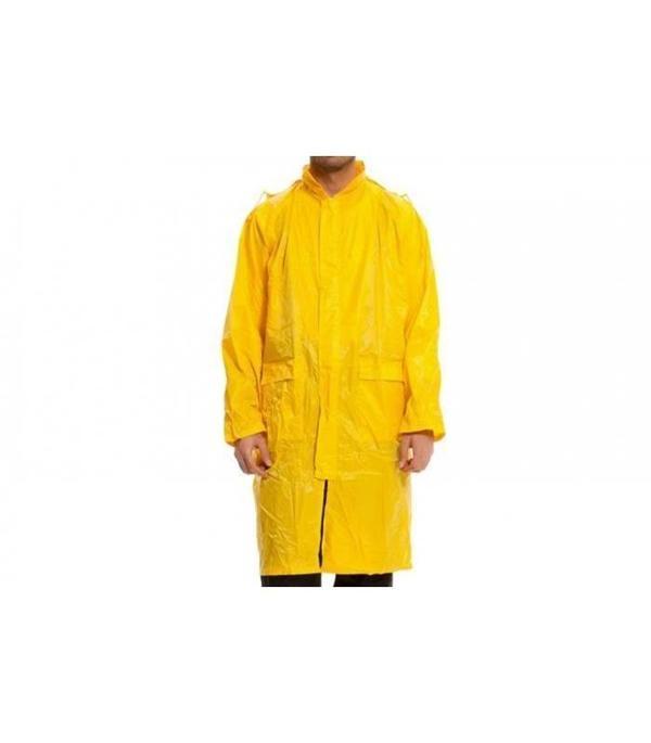 Kapüşonlu Sarı PVC Yağmurluk XXL - Image 1