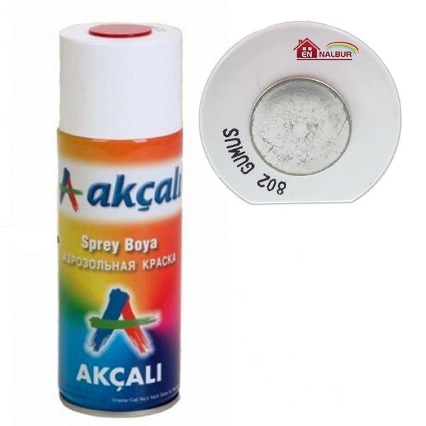 Akçalı Sprey Boya 400 ml 802 Gümüş - Image 1