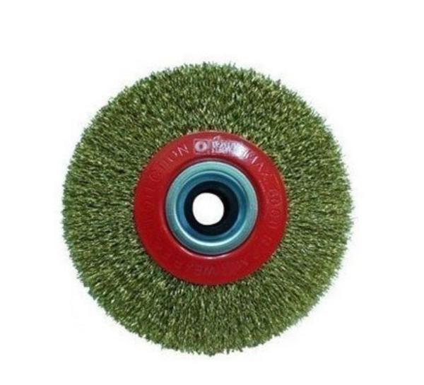 Hawk 10103 Daire Fırça Sarı Telli 125X25 mm - Image 1