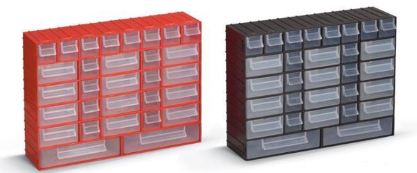 Portbag PH02 Hobby Çekmece Seti Kırmızı - Image 1