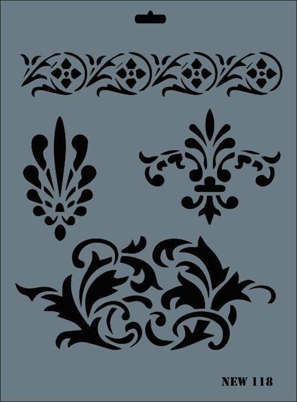 Rich New Seri N-118 Stencil 35x25 cm - Image 1