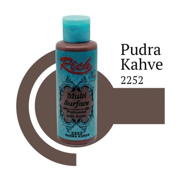 Rich Multi Surface 2252 Pudra Kahve Akrilik Boya 120 cc - Image 1