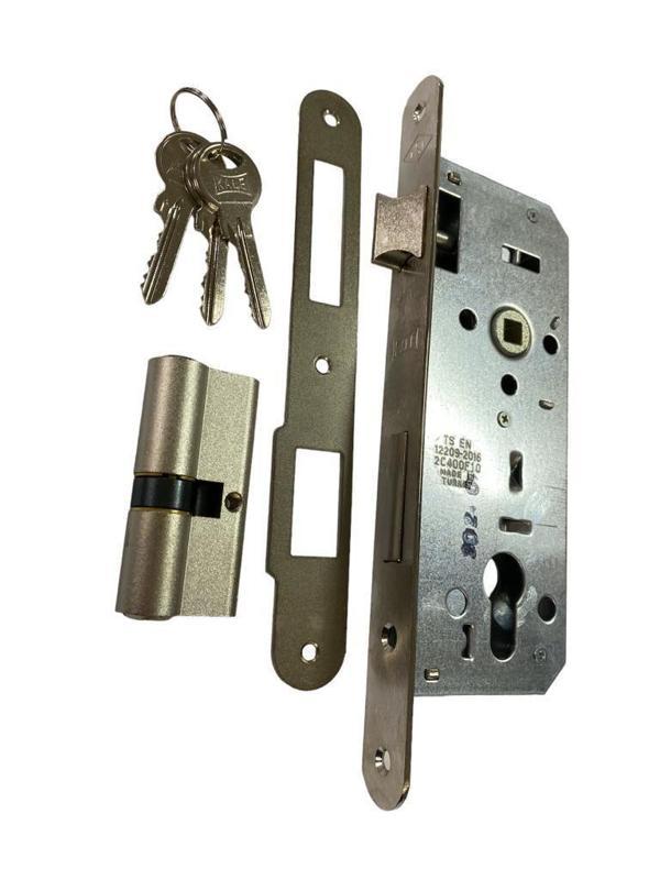 Kale Oval 15 R 40 mm Nikel Silindirli Kapı Kilidi - Image 1