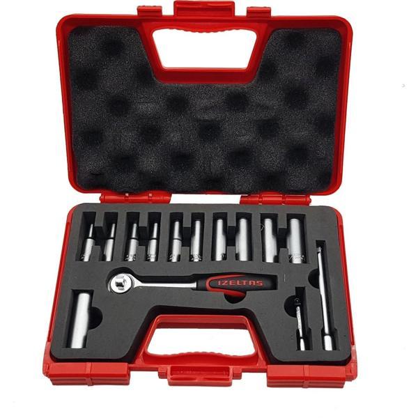 İzeltaş 14 Parça Derin Lokma Takımı 1/4'' İnç - Image 1