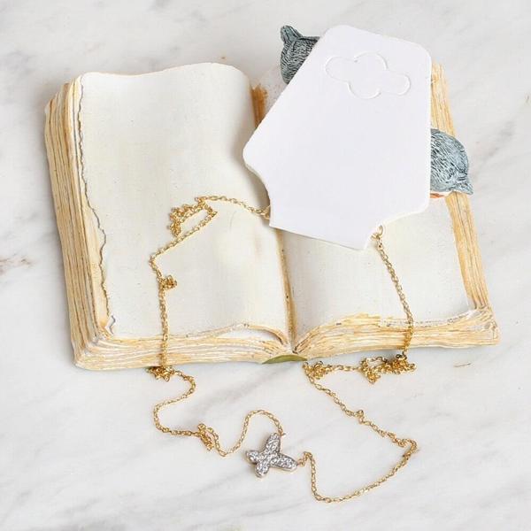 Loren 25'li Katlanabilir Beyaz Takı Kolye ve Bilek - Image 1