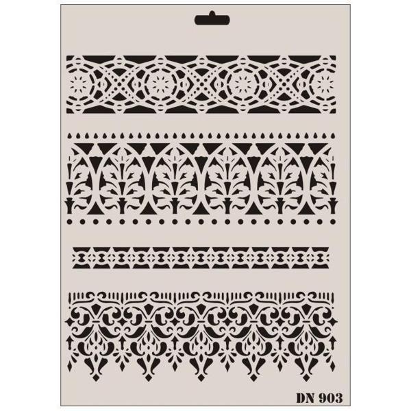 Rich Dantel Seri DN-903 Stencil 35x25 cm - Image 1