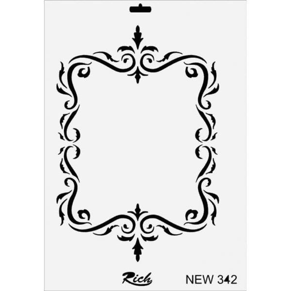Rich New Seri N-342 Stencil 35x25 cm - Image 1