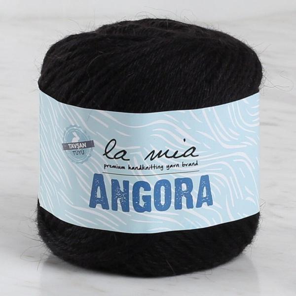 La Mia Angora 50gr Siyah El Örgü İpi - L006 - 33810 - Image 1