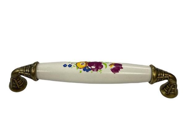 Klasik Silindir Kulp Antik Sarı 128 mm - Image 1