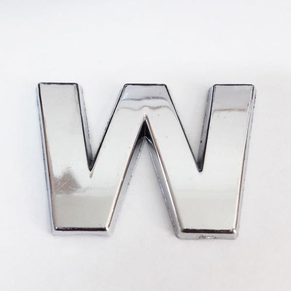 Cemax W Harfi  3,75 cm Krom Yapışkanlı - Image 1