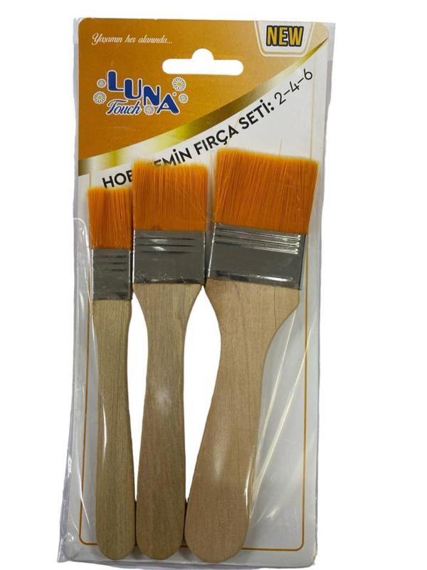 Luna Zemin Fırça Seti 2-4-6 No 3 Parça - Image 1
