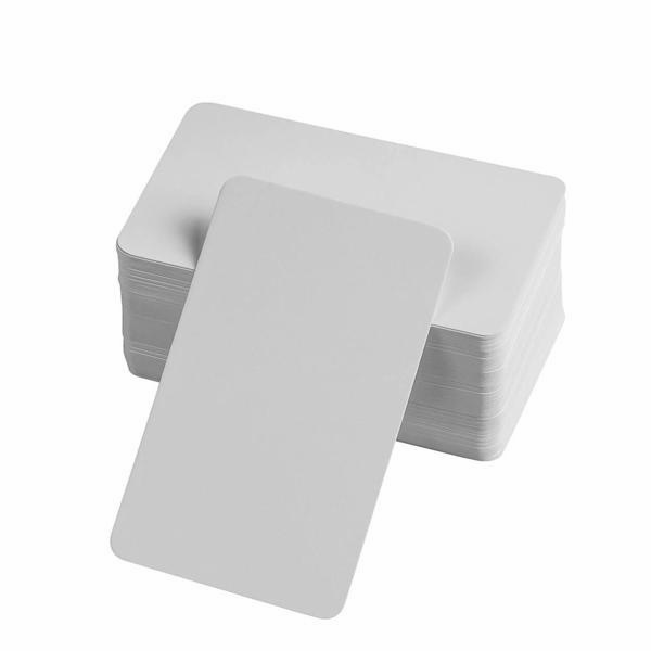Boş Kelime Kartları 5x8 cm - 50 Adet Oval Kenarlı | Tabu & Not Kartları - Beyaz - Image 1