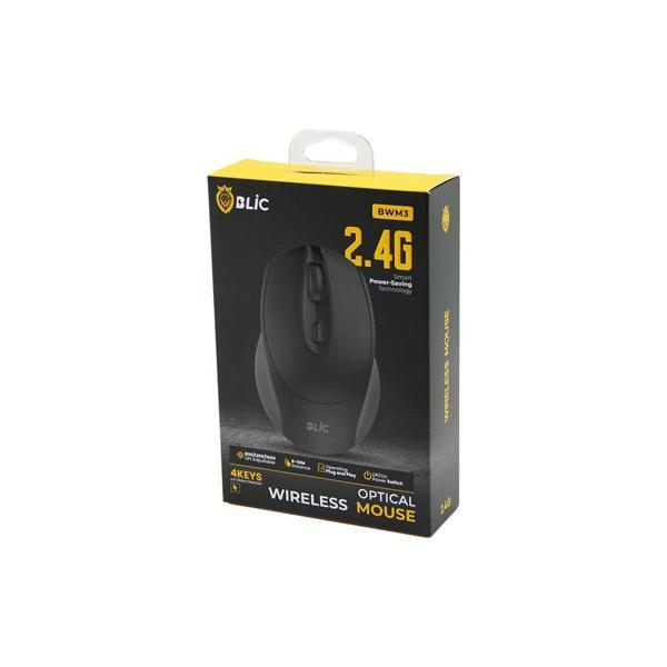BLİC-BWM3 SİYAH KABLOSUZ MOUSE 2.4G 8-10M DİSTANCE WİRELESS - KABLOSUZ 1600DPI (5250) - Image 1