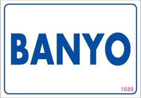Banyo Uyarı Levhası 17,5x25 KOD:1688 - Image 1