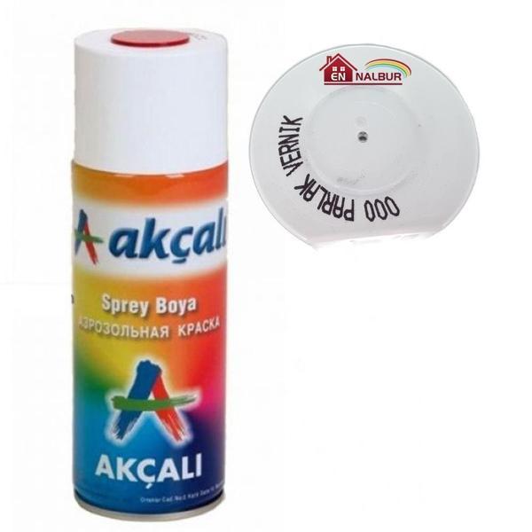 Akçalı Sprey Boya 400 ml 000 Parlak Vernik - Image 1