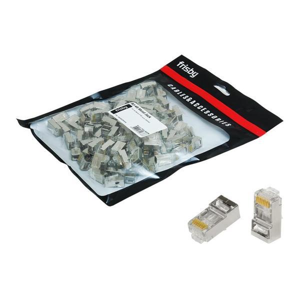 FRISBY FNW-RJ4522N RJ45 FTP CAT6 KONNEKTOR METAL 100LÜ PAKET - Image 1