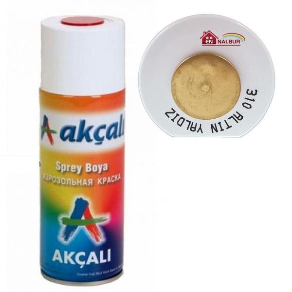 Akçalı Sprey Boya 400 ml 310 Altın Yaldız - Image 1