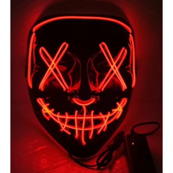 LED Işıklı Turuncu Maske  - Image 1