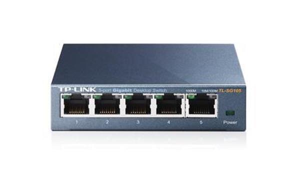 TP-LINK TL-SG105 5 PORT GIGABIT METAL KASA SWITCH - Image 1