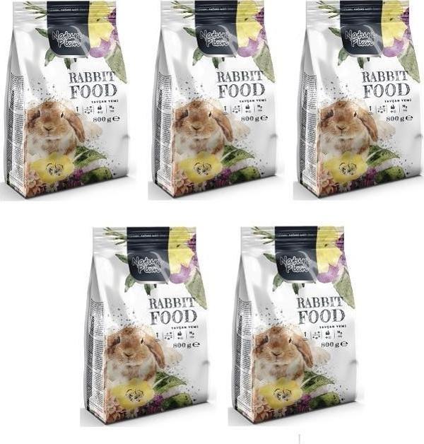 Nature Plan Tavşan Yemi 800 Gr - 5 Adet - Image 1