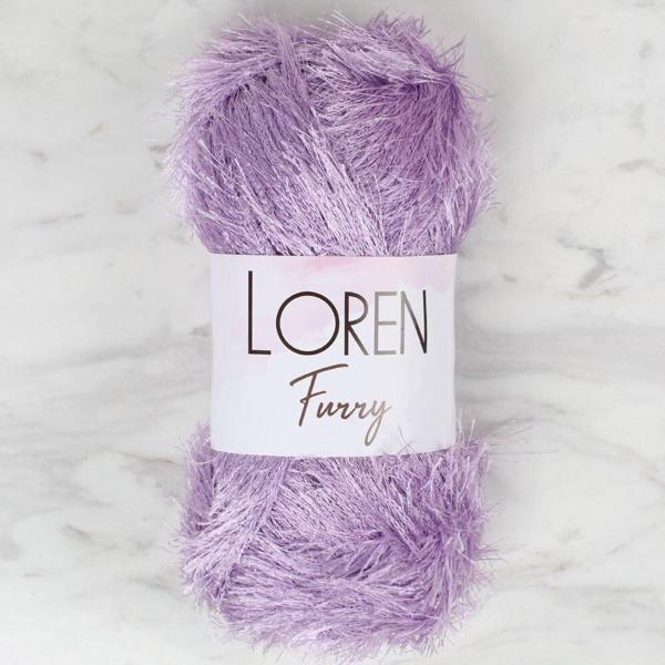 Loren Furry Lila El Örgü İpi - RF009 - 34047 - Image 1
