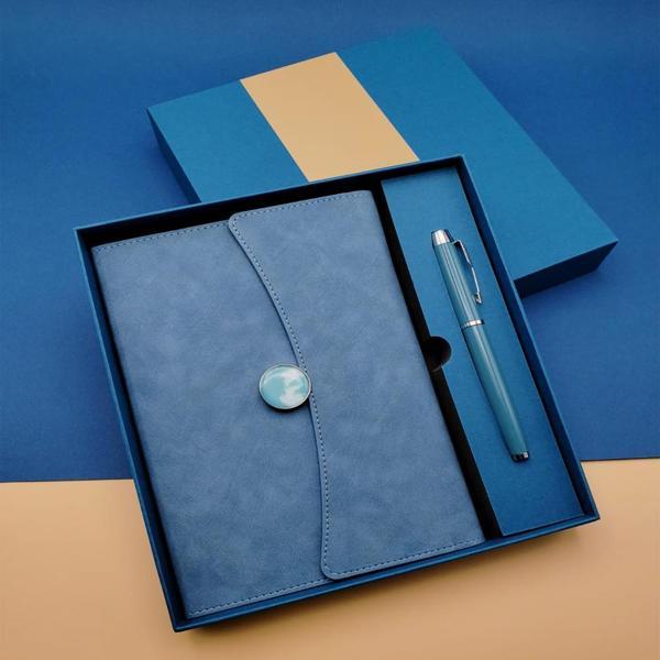 Promosyon Defter Kalem Seti Mavi Renk - Image 1