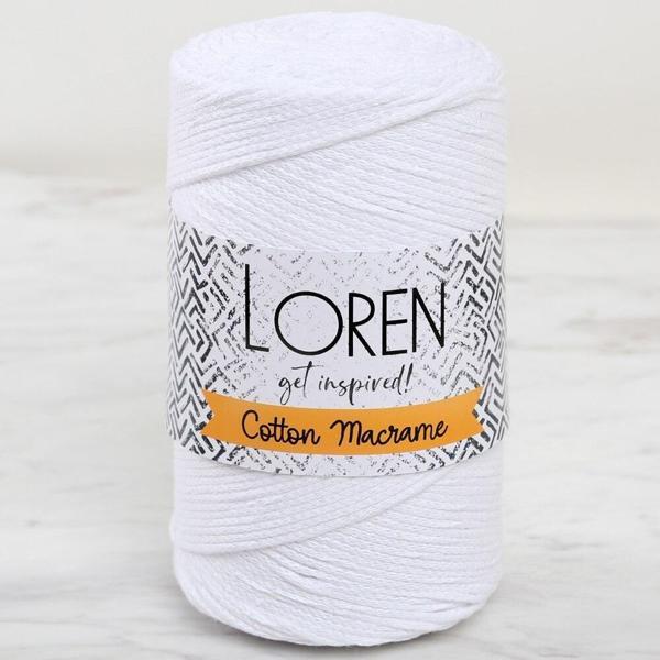 Loren Cotton Macrame Beyaz - R001 - 34366 - Image 1