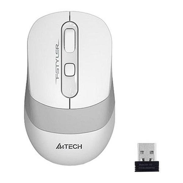 A4 Tech FG10 USB NANO KABLOSUZ OPTIK BEYAZ 2000 DPI MOUSE - Image 1