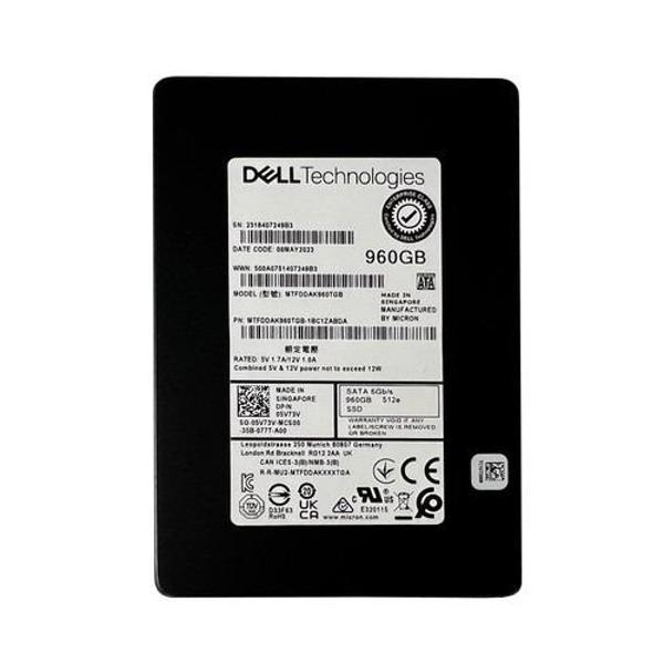 DELL 2.5 5V73V 960GB SATA III 6.0 Gpbs SERVER SSD MTFDDAK960TGB-1BC1ZABDA - Image 1