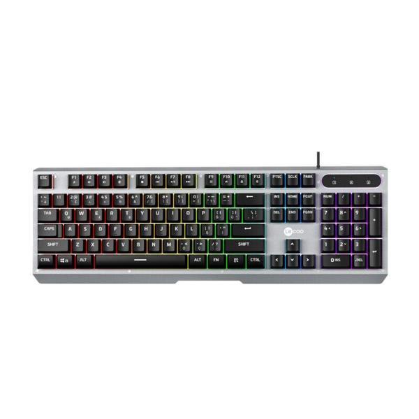 LENOVO LECOO KB121 Q TRK Usb+Makro Tuşlu Mekanik Hisli Rainbow Efektli Gaming Klavye - Image 1