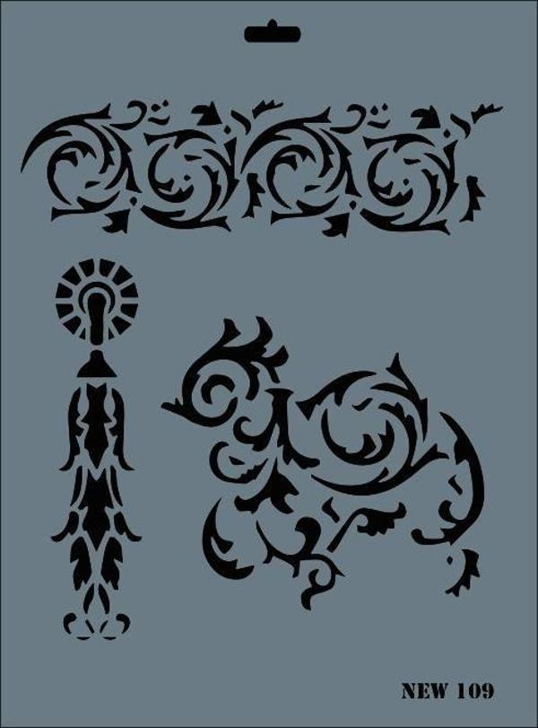Rich New Seri N-109 Stencil 35x25 cm - Image 1