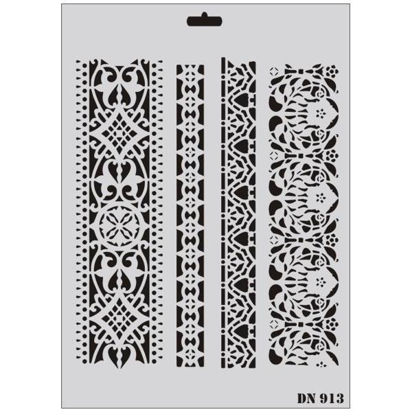 Rich Dantel Seri DN-913 Stencil 35x25 cm - Image 1