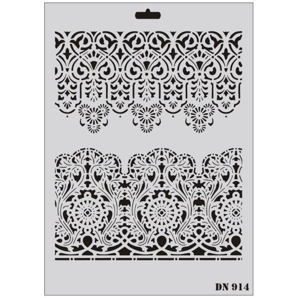 Rich Dantel Seri DN-914 Stencil 35x25 cm - Image 1
