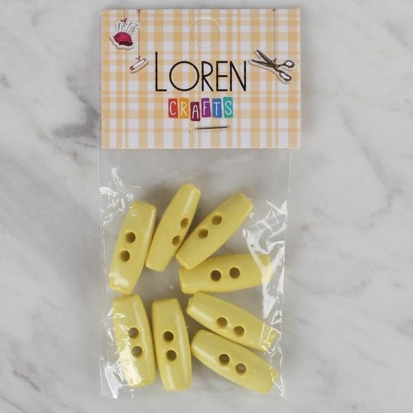 Loren Crafts sarı 8 li çoban düğmesi - 67 - Image 1