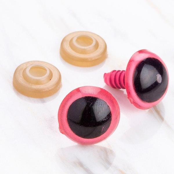 Loren 16 mm Pembe 5 Çift Amigurumi Göz - Image 1