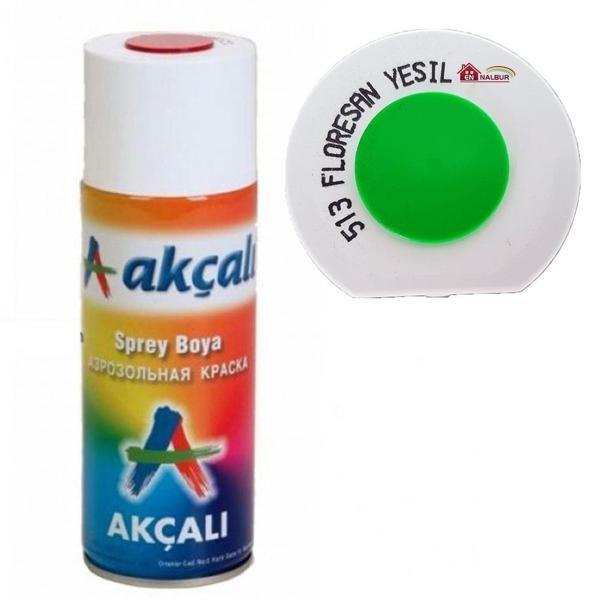 Akçalı Sprey Boya 400 ml 513 Florasan Yeşil - Image 1