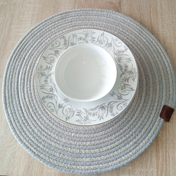 DecoHandy 39cm 2 Renk Jüt Örme Supla Amerikan Servis - Image 1