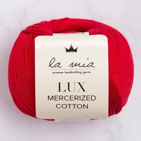La Mia Lux Mercerized Cotton Kırmızı El Örgü İpi - 19 - 33745 - Image 1