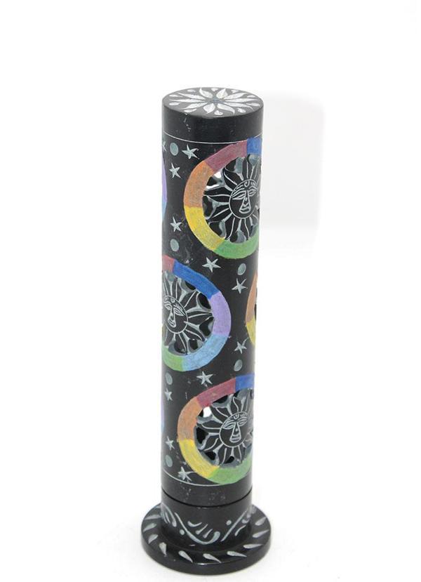 Obsidian Taşı İşlemeli Kule Tütsülük Model 3  - Image 1