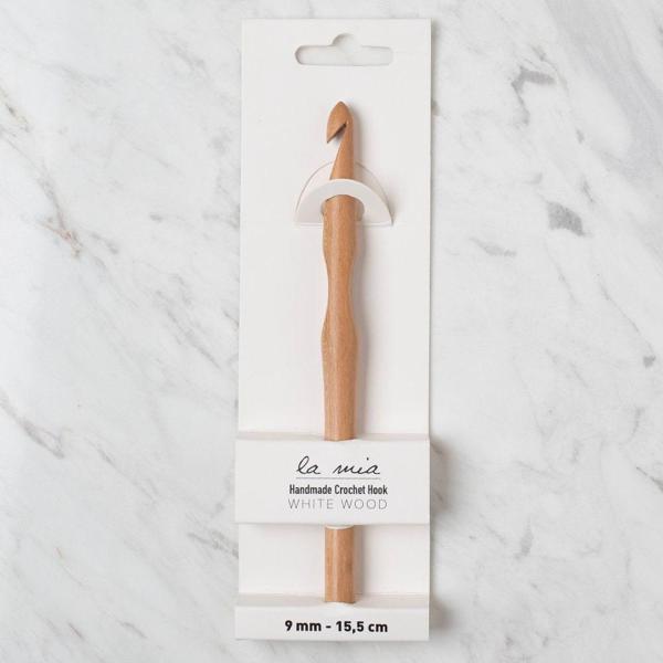 La Mia Whitewood 9 mm 15.5 cm Ahşap Yün Tığ - Image 1