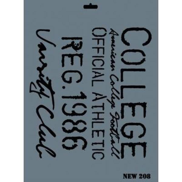 Rich New Seri N-208 Stencil 35x25 cm - Image 1