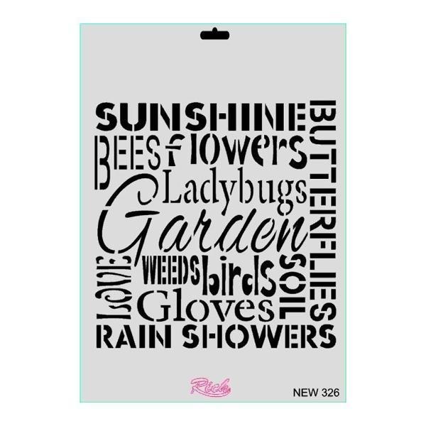 Rich New Seri N-326 Stencil 35x25 cm - Image 1