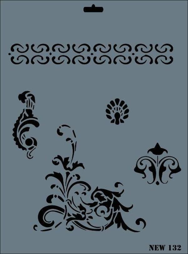 Rich New Seri N-132 Stencil 35x25 cm - Image 1