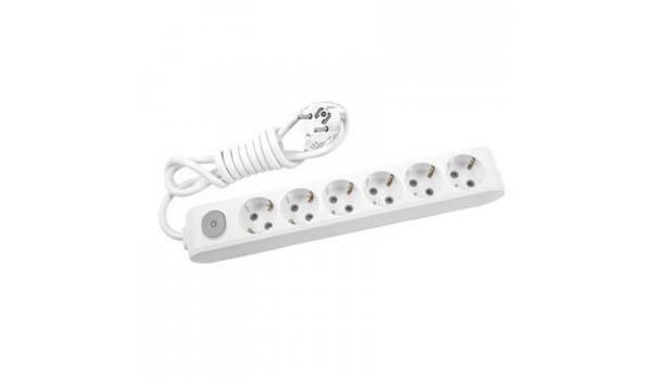 Viko Multilet 6 lı  Anahtarlı 3 Metre Kablolu Grup Priz - Image 1