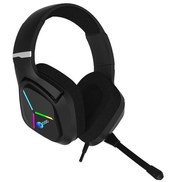 LENOVO LECOO RGB Aydınlatmalı Gaming Kulaklık Usb+3.5mm Jacklı Kulaküstü Siyah/Kırmızı HT406 - Image 1