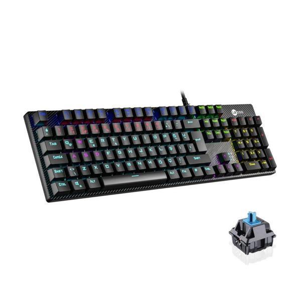 LENOVO LECOO KG1101 Q TRK Usb+Makro Tuşlu Mekanik+Blue Switch RGB Aydınlatmalı Gaming Klavye - Image 1