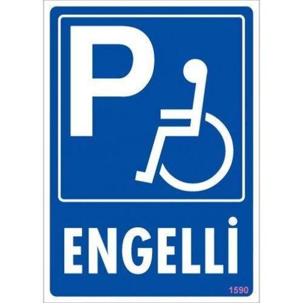 Engelli Uyarı Levhası 25x35 KOD:1590 - Image 1