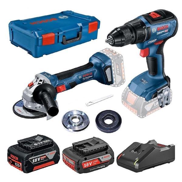 Bosch GWS 180-LI + GSR 18V-50 Akülü Taşlama ve Vidalama Matkap Seti - Image 1