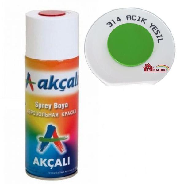 Akçalı Sprey Boya 400 ml 314 Açık Yeşil - Image 1